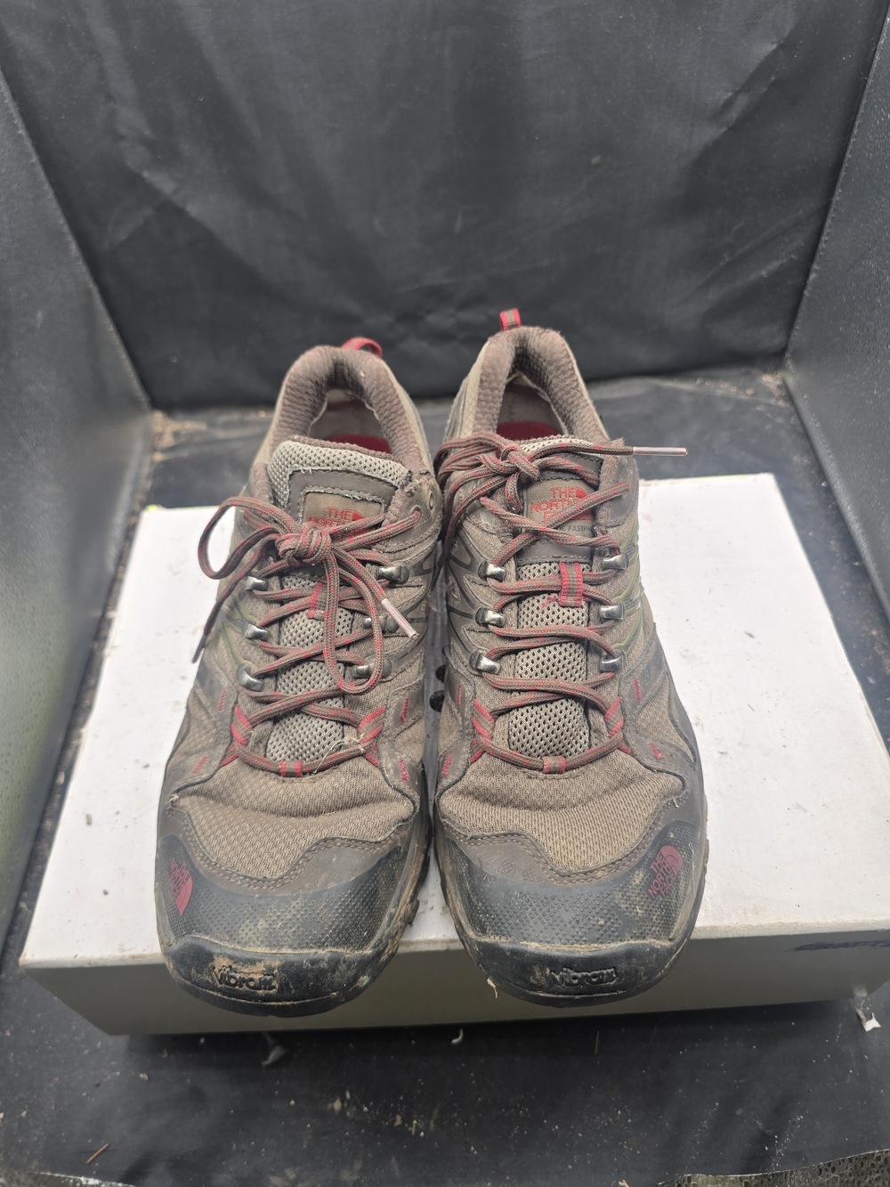 The North Face‎ Men's Brown and Red Trail Shoes
